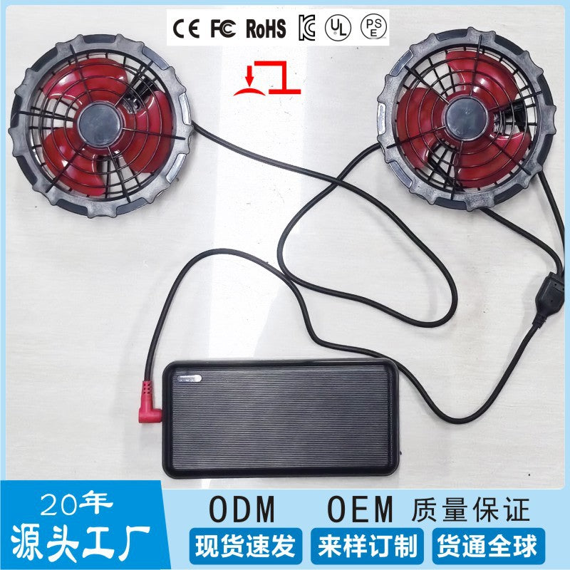 Summer cooling air conditioning clothing long sleeve coat clothing fan clothing couple refrigeration welder labor protection clothing with reflective strip