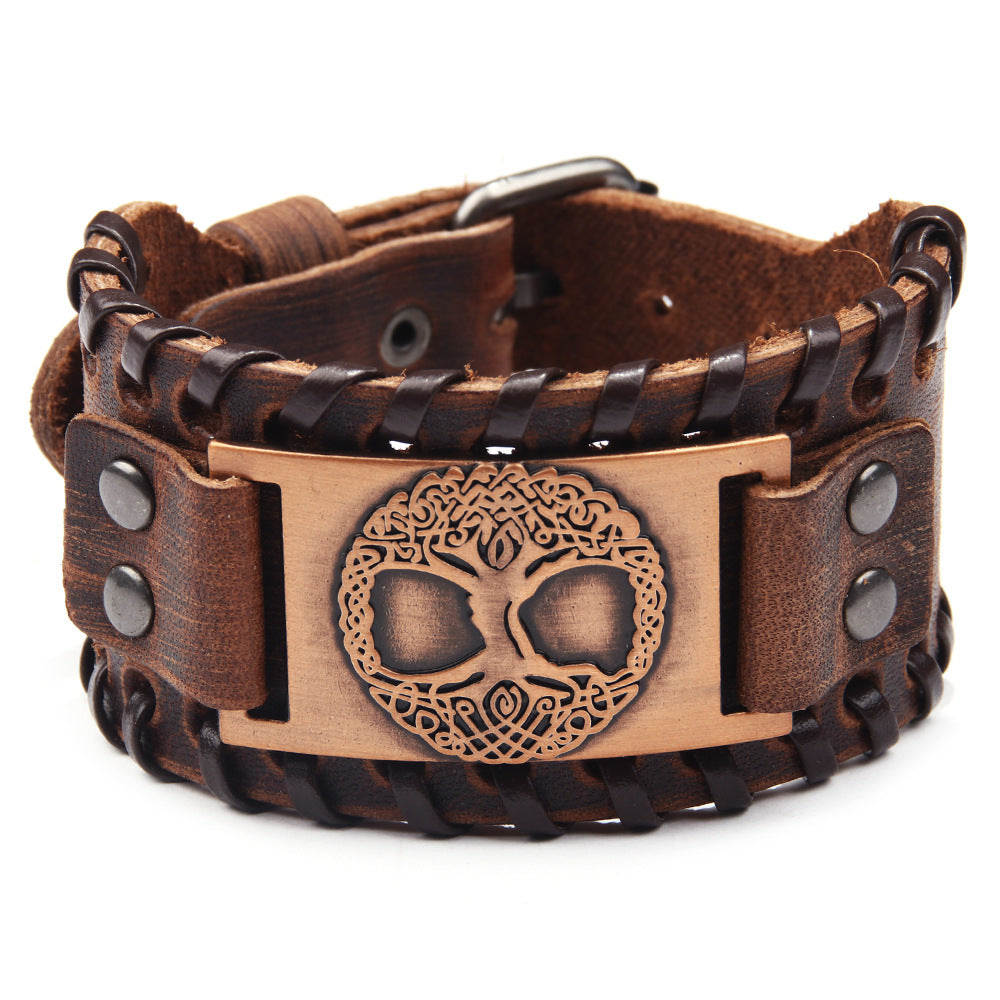 Punk Jewelry Cowhide Bracelet