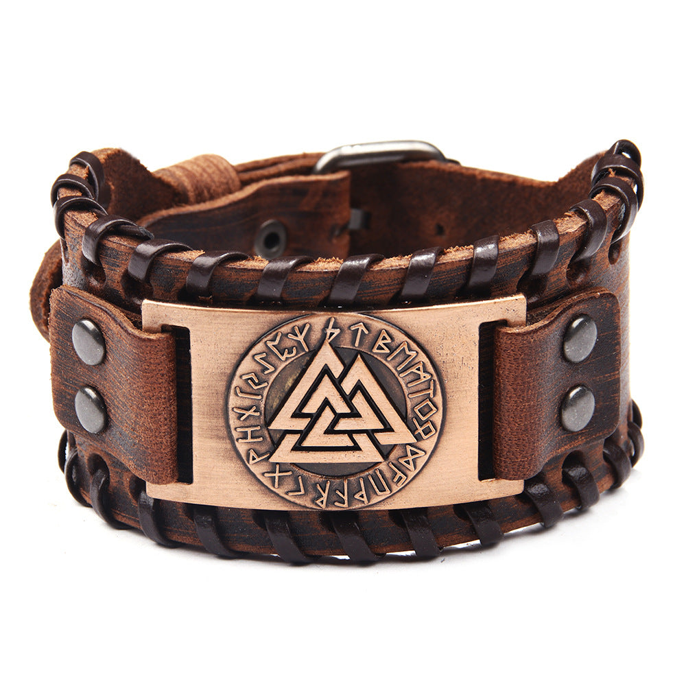 Punk Jewelry Cowhide Bracelet