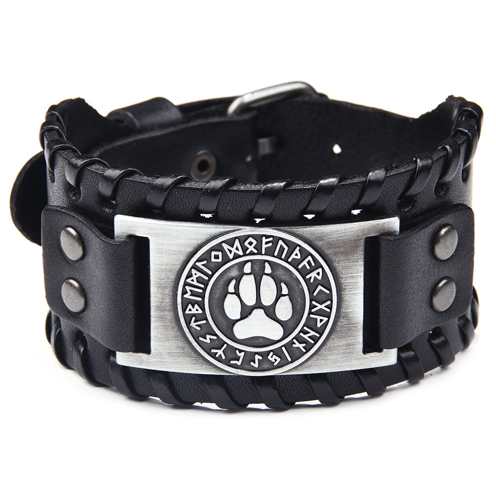 Punk Jewelry Cowhide Bracelet