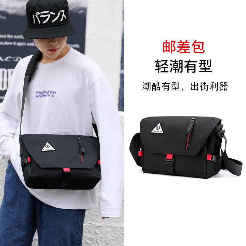 Factory direct new men's trendy cool diagonal bag waterproof Oxford cloth men's bag practical business computer bag shoulder bag