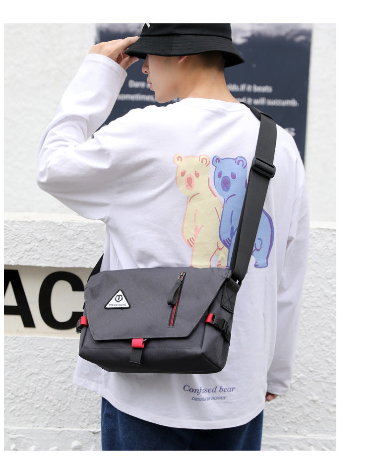 Factory direct new men's trendy cool diagonal bag waterproof Oxford cloth men's bag practical business computer bag shoulder bag