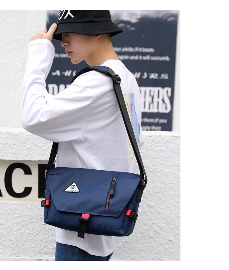 Factory direct new men's trendy cool diagonal bag waterproof Oxford cloth men's bag practical business computer bag shoulder bag