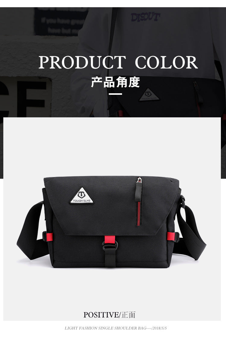 Factory direct new men's trendy cool diagonal bag waterproof Oxford cloth men's bag practical business computer bag shoulder bag