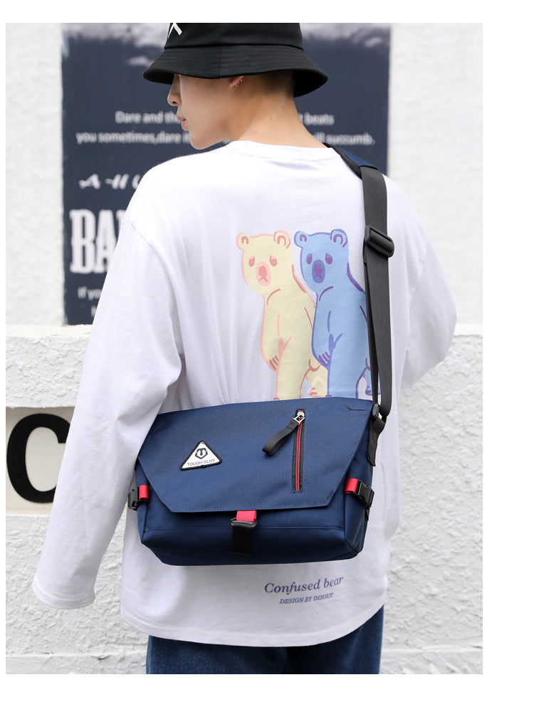 Factory direct new men's trendy cool diagonal bag waterproof Oxford cloth men's bag practical business computer bag shoulder bag