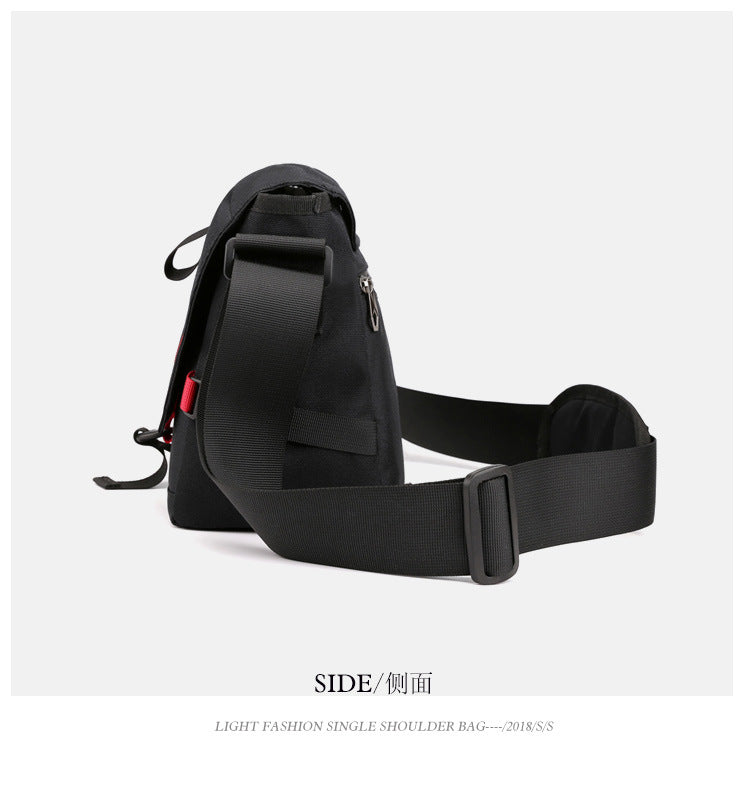 Factory direct new men's trendy cool diagonal bag waterproof Oxford cloth men's bag practical business computer bag shoulder bag