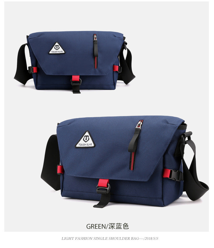 Factory direct new men's trendy cool diagonal bag waterproof Oxford cloth men's bag practical business computer bag shoulder bag