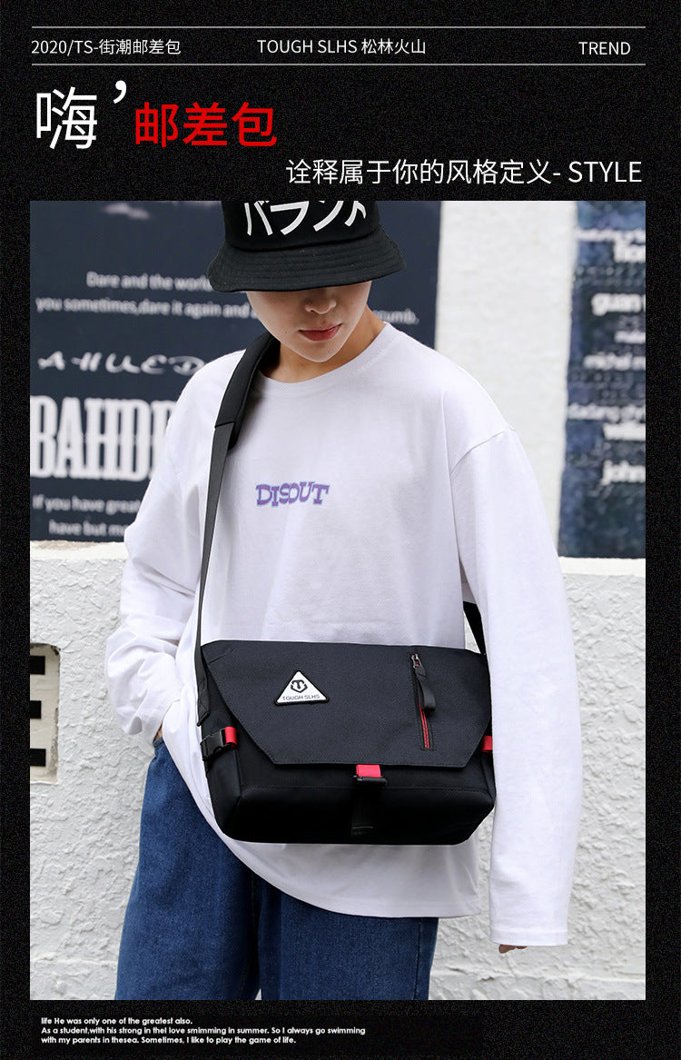 Factory direct new men's trendy cool diagonal bag waterproof Oxford cloth men's bag practical business computer bag shoulder bag