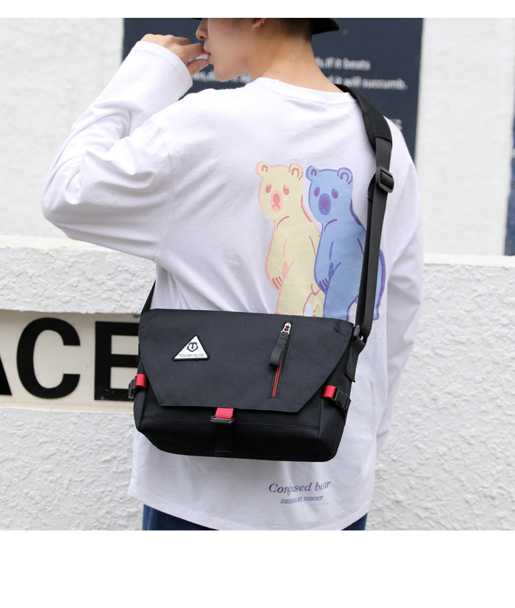Factory direct new men's trendy cool diagonal bag waterproof Oxford cloth men's bag practical business computer bag shoulder bag