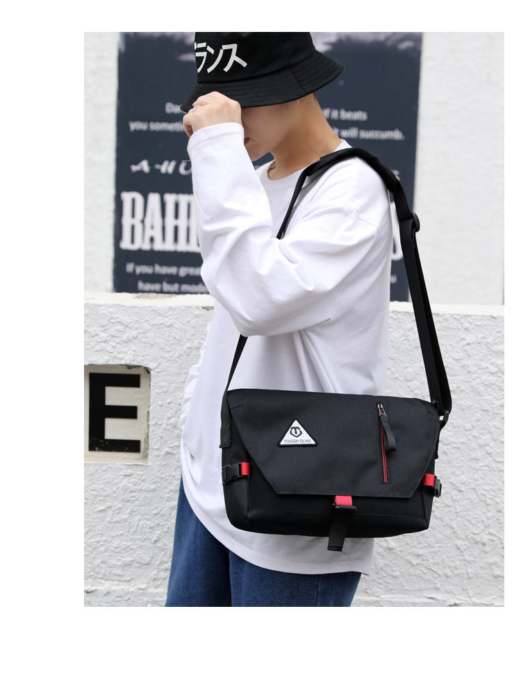 Factory direct new men's trendy cool diagonal bag waterproof Oxford cloth men's bag practical business computer bag shoulder bag