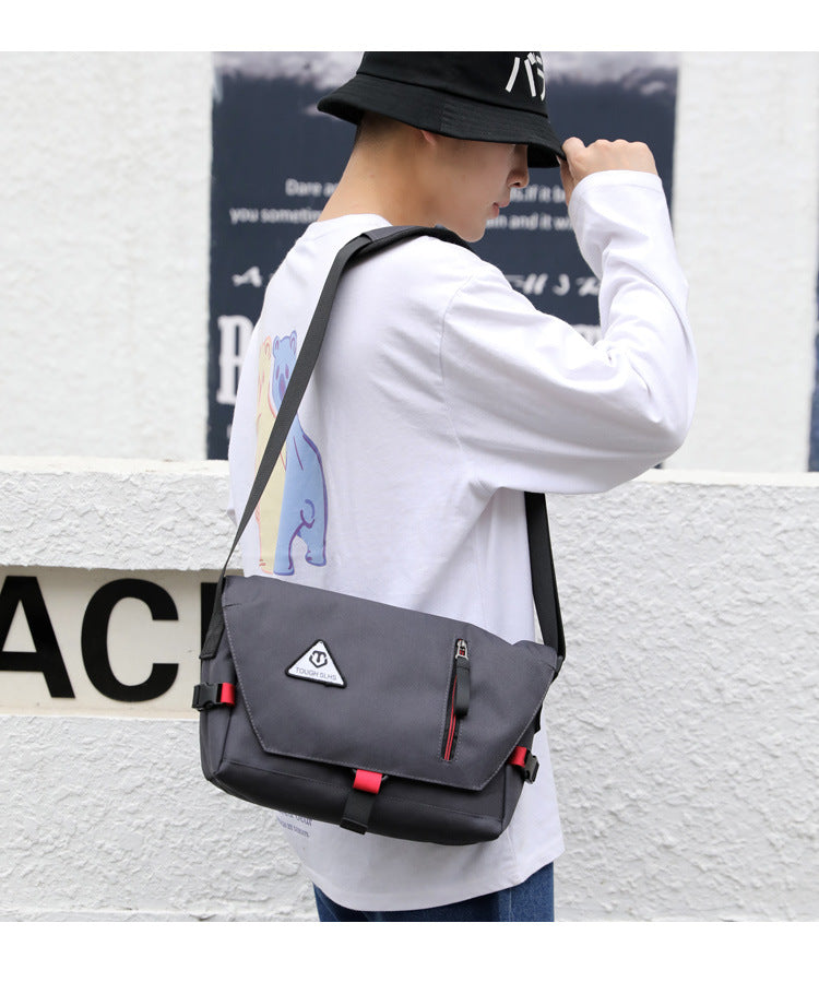 Factory direct new men's trendy cool diagonal bag waterproof Oxford cloth men's bag practical business computer bag shoulder bag