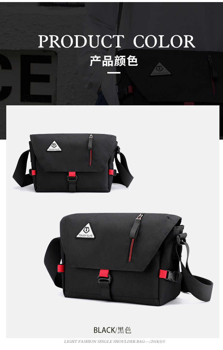 Factory direct new men's trendy cool diagonal bag waterproof Oxford cloth men's bag practical business computer bag shoulder bag