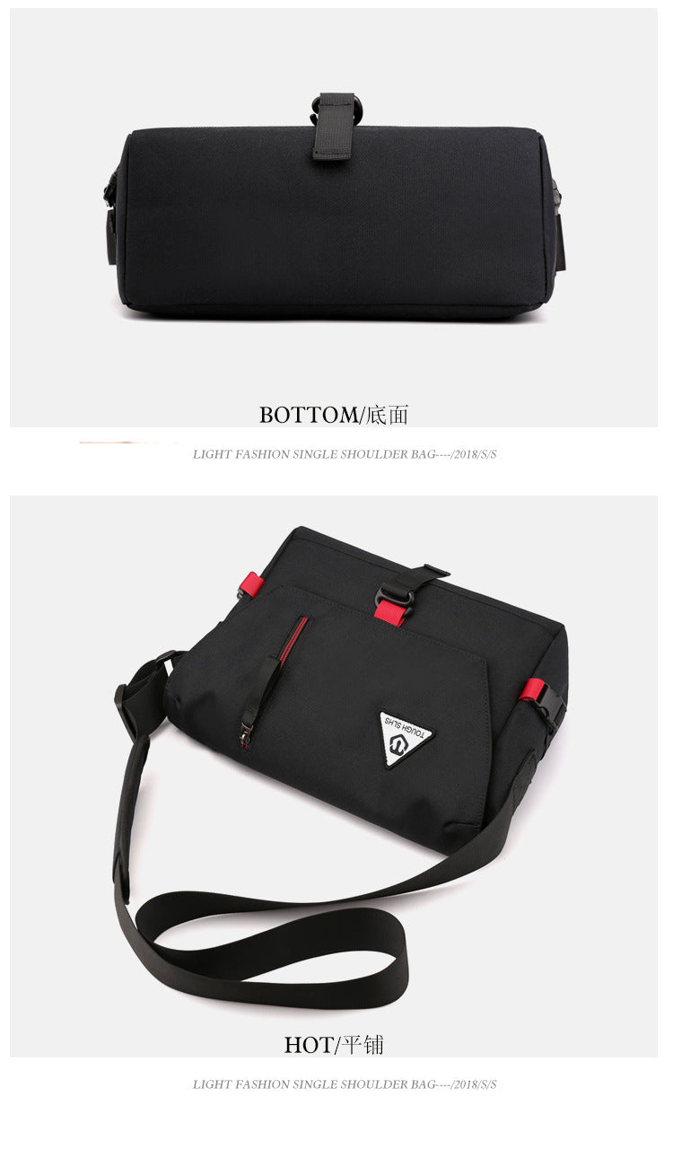 Factory direct new men's trendy cool diagonal bag waterproof Oxford cloth men's bag practical business computer bag shoulder bag