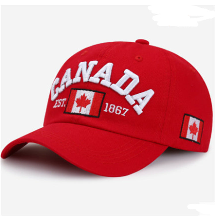 Aliexpress Ebay Popular Letter Canada Baseball Cap for Men and Women Canadian Baseball Cap Pure Cotton Versatile Peaked Cap