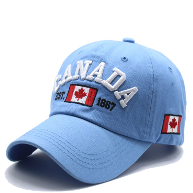 Aliexpress Ebay Popular Letter Canada Baseball Cap for Men and Women Canadian Baseball Cap Pure Cotton Versatile Peaked Cap