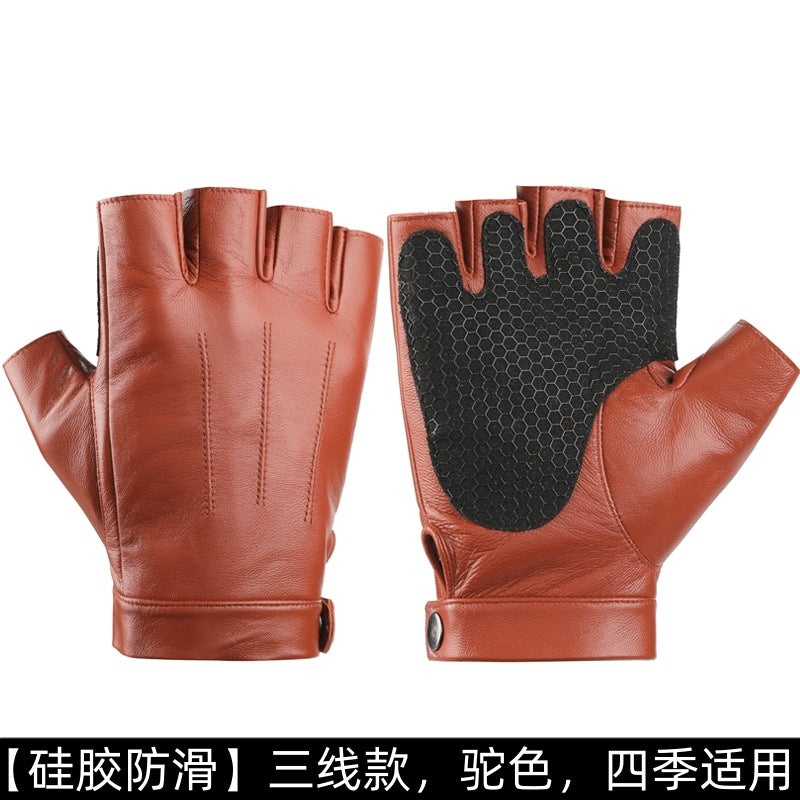 Men's Half-Finger Riding Gloves – Cycling & Outdoor Sports