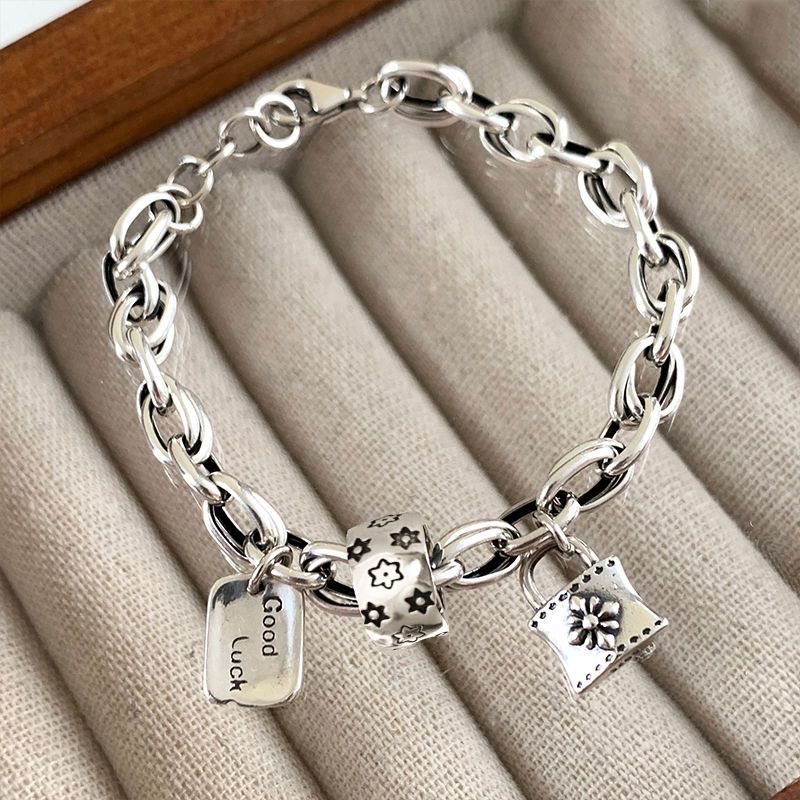 Six-Pointed Star Sterling Silver Bracelet – Couple & Stackable