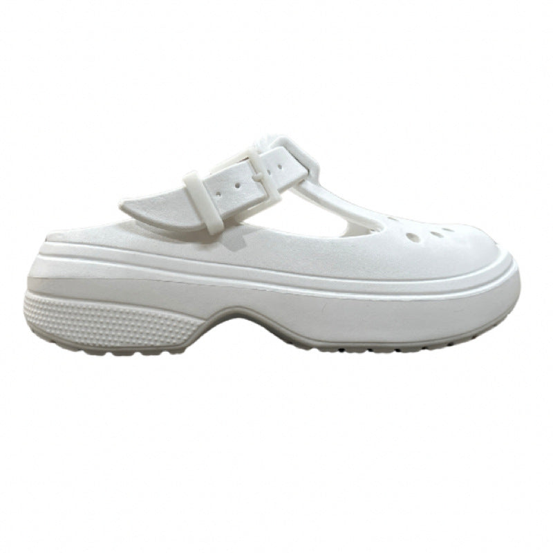 Mary Jane Platform Clogs – Non-Slip Outdoor Beach Shoes