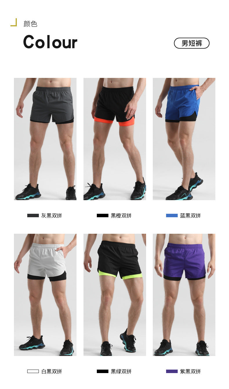 Men's Quick-drying Sports Shorts with Invisible Pocket for Mobile Phone