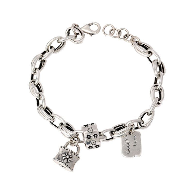 Six-Pointed Star Sterling Silver Bracelet – Couple & Stackable