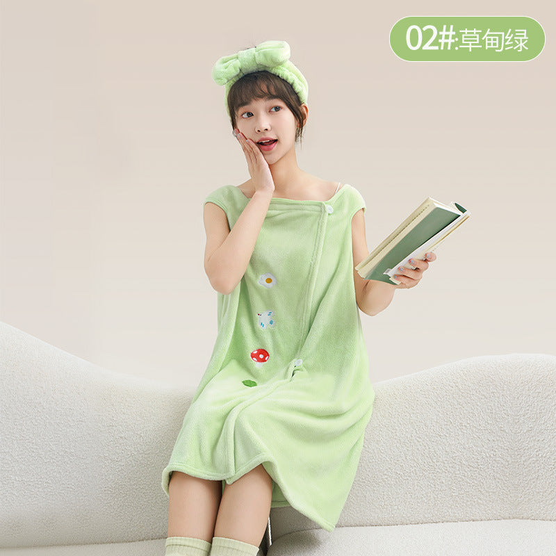 New Cartoon Bath Towel For Women
