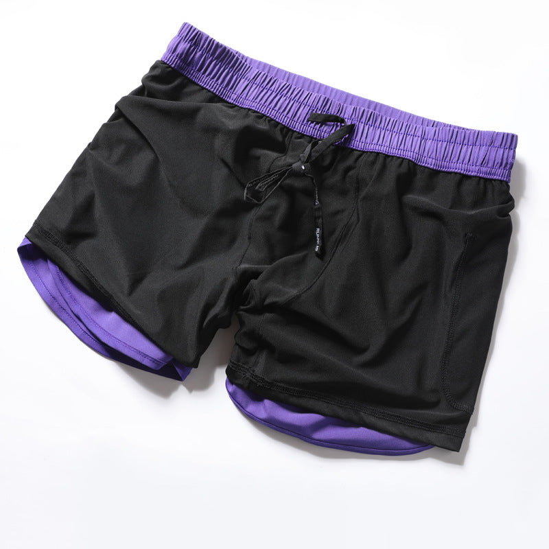 Men's Quick-drying Sports Shorts with Invisible Pocket for Mobile Phone