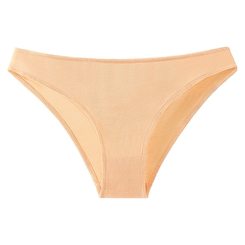 Women's Cotton Underwear Low Waist Japanese plus size Half Hip Comfortable Skin-Friendly Breathable Girl's Briefs Breathable Cotton Crotch