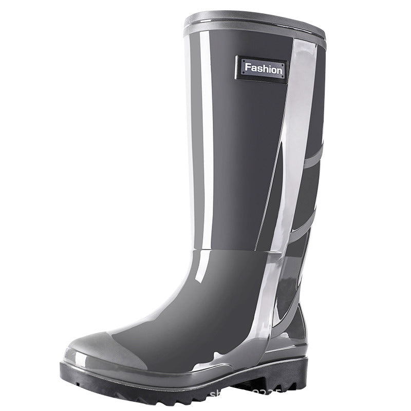 Men's Waterproof Fleece-Lined Rain Boots