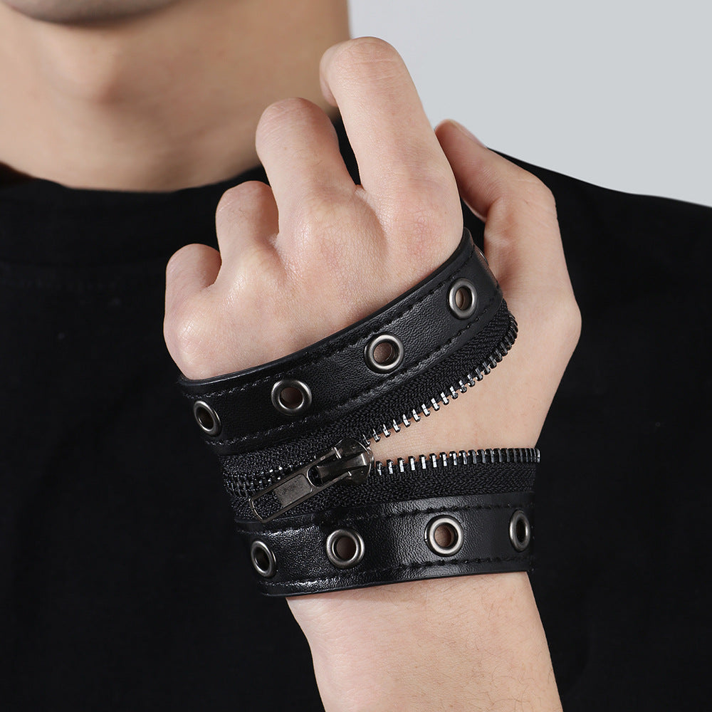 Punk Jewelry Cowhide Bracelet