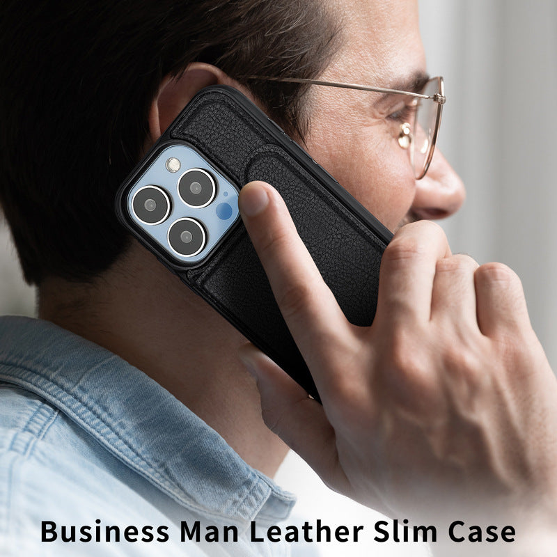 MagSafe iPhone Leather Wallet Case with Card Slot