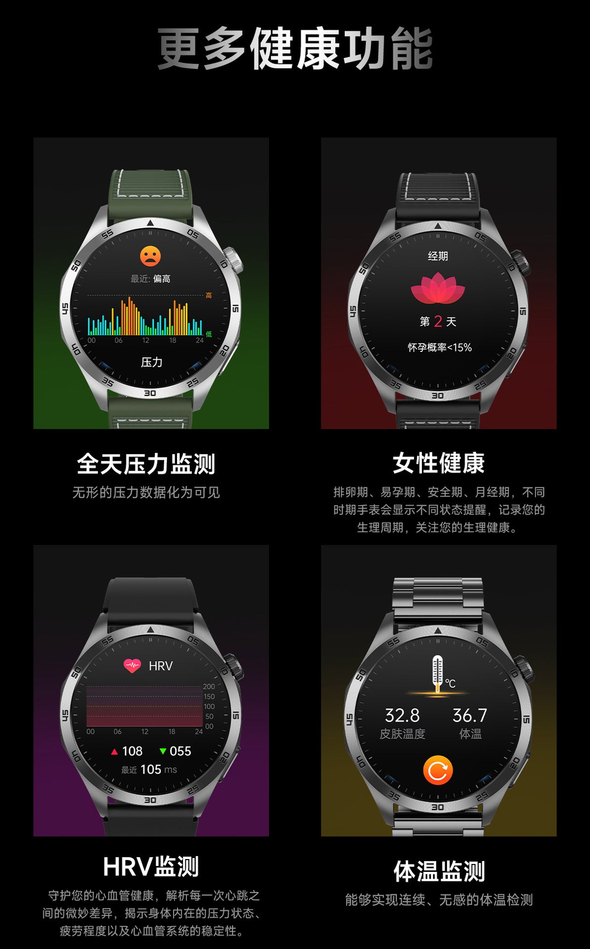 ET485 Smart Watch – Health Monitor with Bluetooth Calling