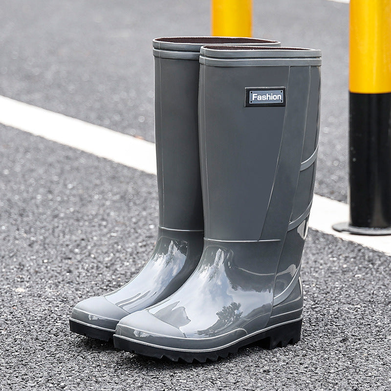 Men's Waterproof Fleece-Lined Rain Boots