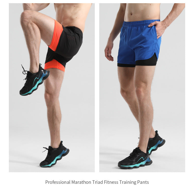 Men's Quick-drying Sports Shorts with Invisible Pocket for Mobile Phone