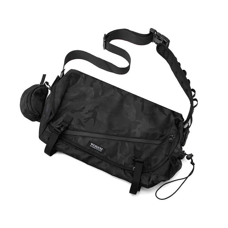 Men's Large Capacity Nylon Crossbody Satchel Bag – Streetwear Style