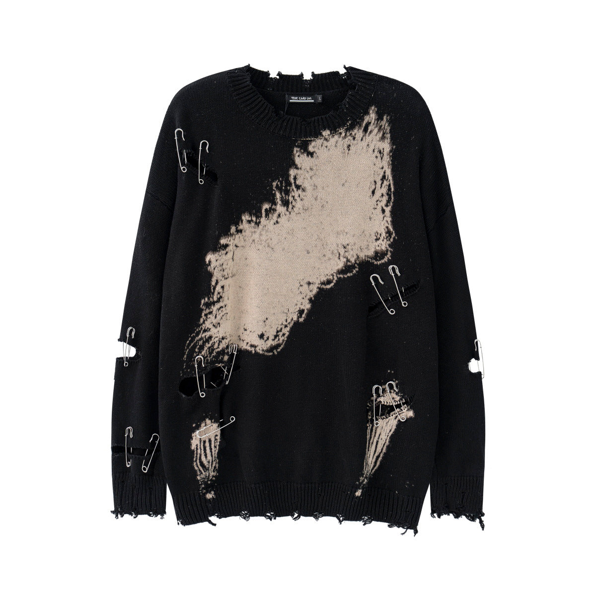 Faded Ripped Unisex Streetwear Sweater