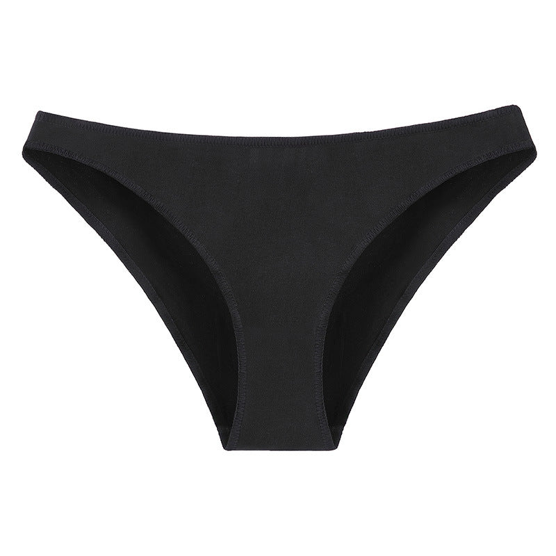 Women's Cotton Underwear Low Waist Japanese plus size Half Hip Comfortable Skin-Friendly Breathable Girl's Briefs Breathable Cotton Crotch
