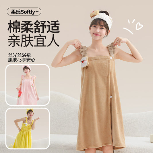 New Cartoon Bath Towel For Women