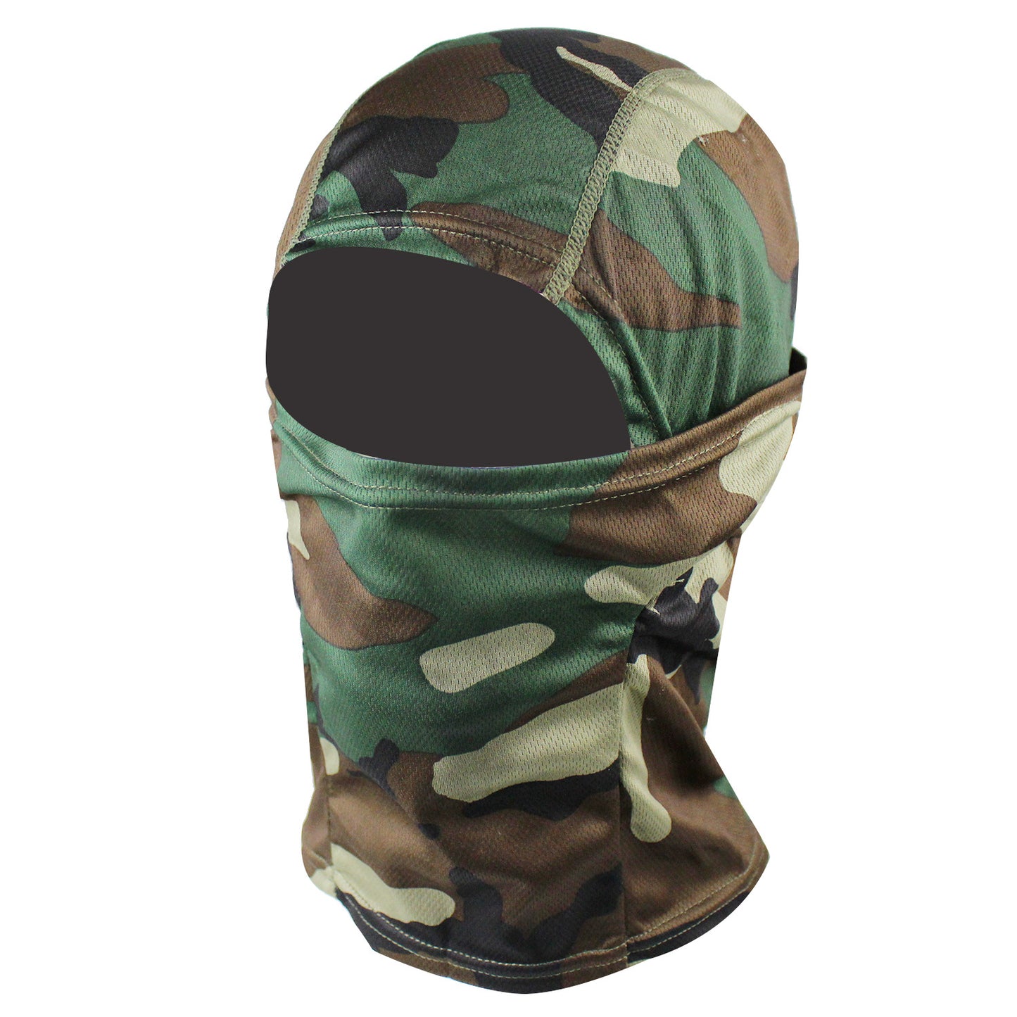 Camo Tactical Fisherman Hat  Mountaineering Training Sunshade Round Edge Hat Mask Two-piece Set