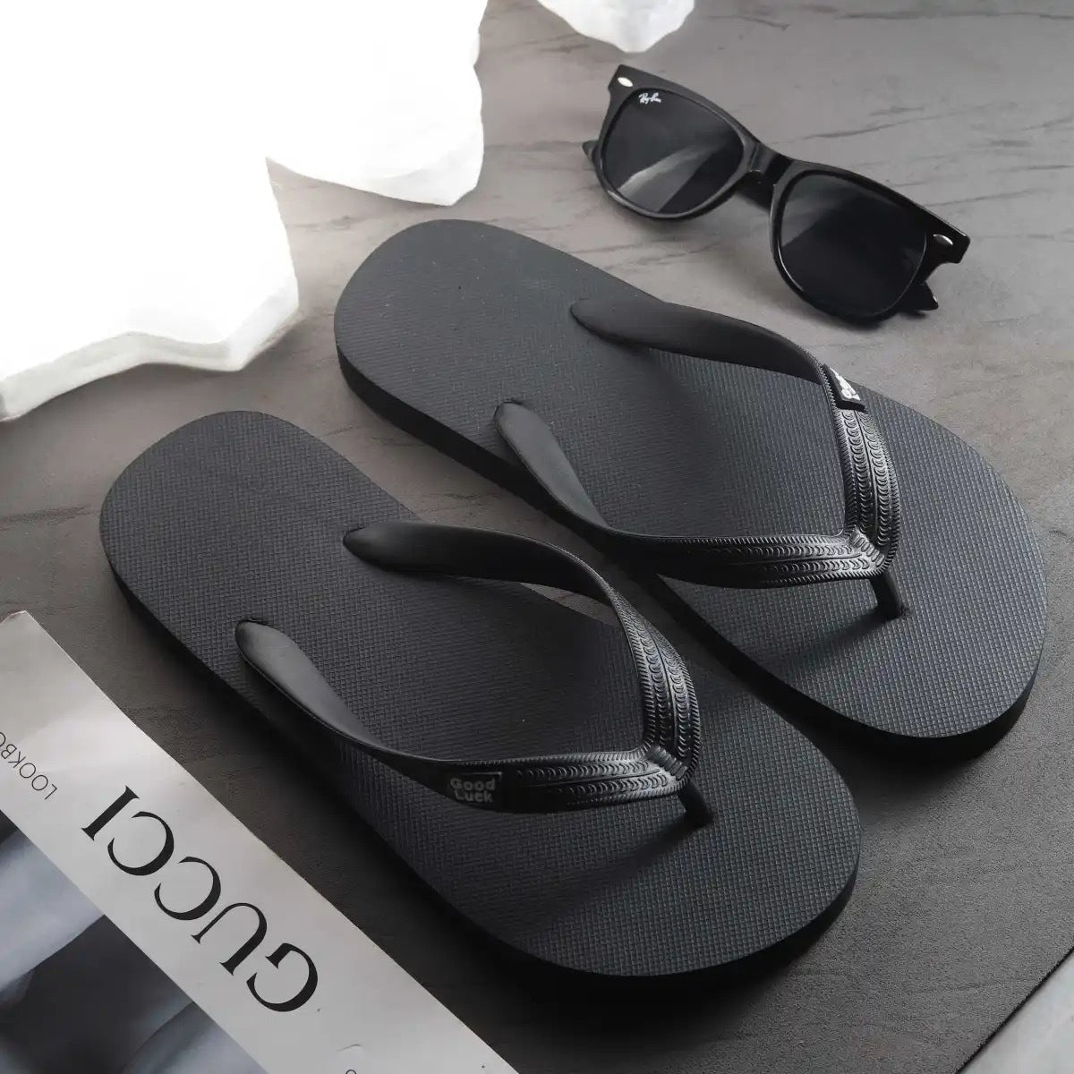 Men's Candy Color Flip-Flops – Lightweight Summer Slides
