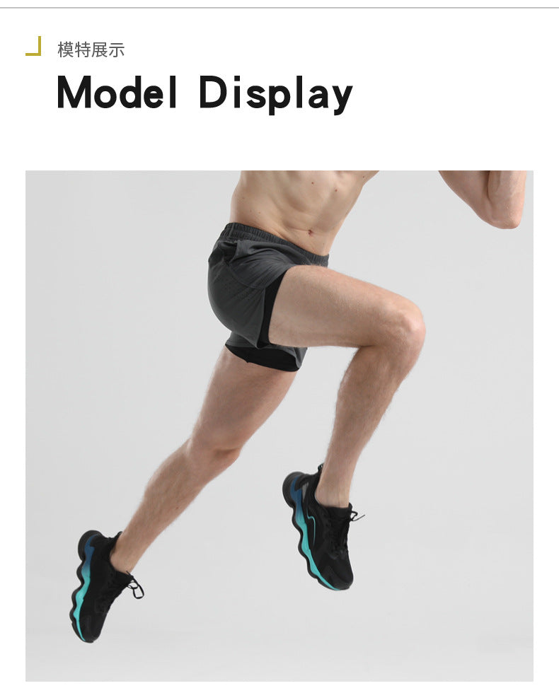 Men's Quick-drying Sports Shorts with Invisible Pocket for Mobile Phone