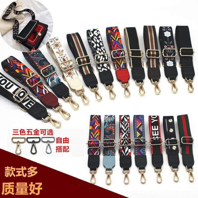 Women's Bag with Adjustable All-match Ribbon Wide Bag Strap Crossbody Shoulder Strap Strap Wideband Sub-accessory Women's Bag Replacement Strap