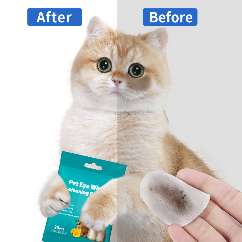 Pet Tear Stain Remover Wipes for Dogs & Cats