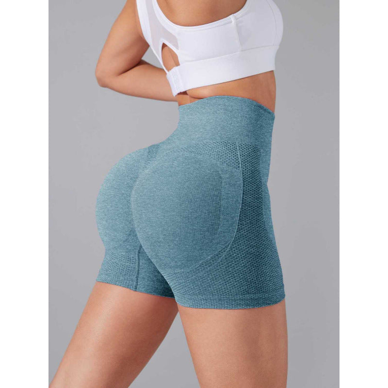 High Waist Peach Hip Fitness Pants Fitness Shorts Women's Tight Stretch Quick-drying Sports Shorts Sexy Yoga Hot Pants
