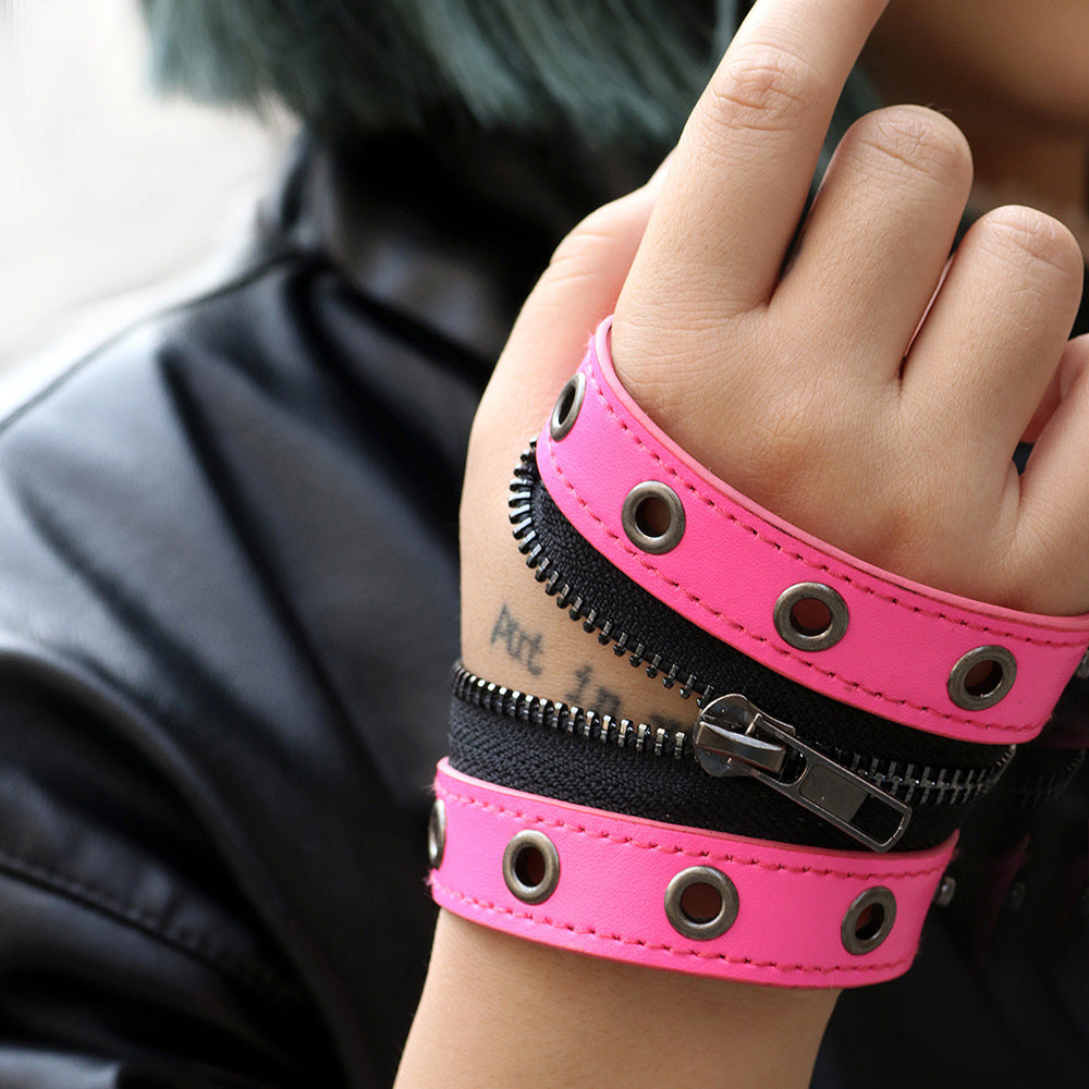 Punk Jewelry Cowhide Bracelet