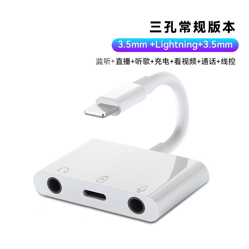Apple Lightning + 3.5mm Dual Charging & Audio Adapter