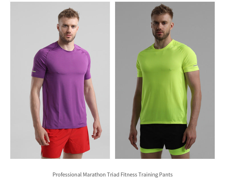 Men's Quick-drying Sports Shorts with Invisible Pocket for Mobile Phone