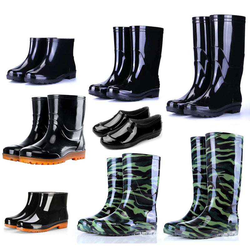 Men's Waterproof Fleece-Lined Rain Boots