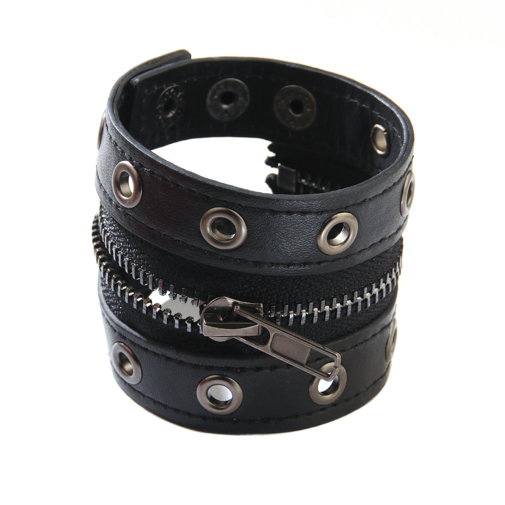 Punk Jewelry Cowhide Bracelet