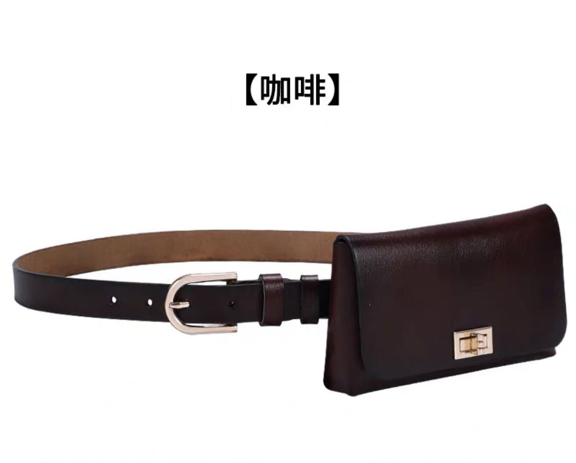 New Ladies Cowhide Belt Genuine Leather Waist Bag All-match Decorative Skirt Trouser Belt