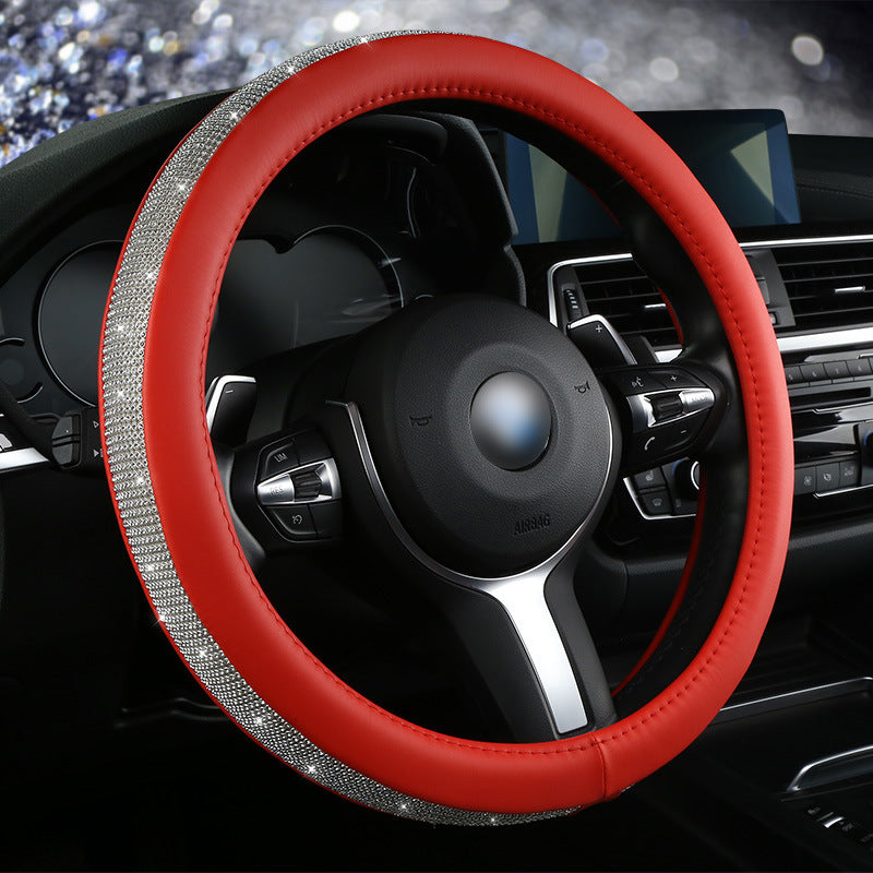 Crystal Diamond Steering Wheel Cover